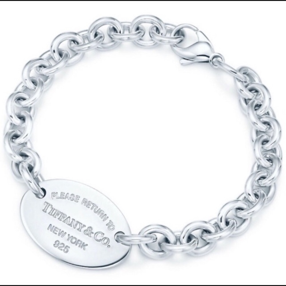 Auth. ‘Return to Tiffany’ Oval Tag Bracelet